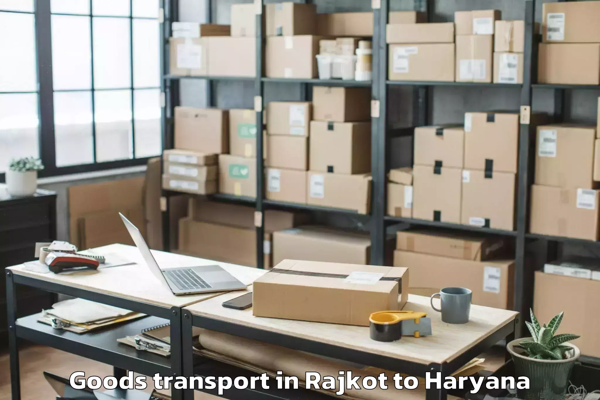 Leading Rajkot to Ganaur Goods Transport Provider